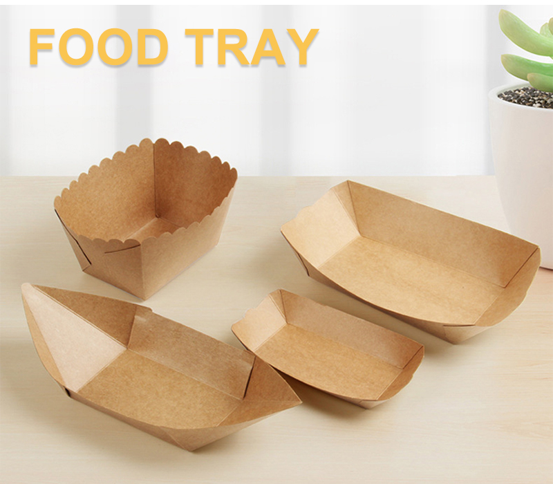 Fast Food Kraft Paper Food Tray with PLA Coating Buy Paper Food Tray